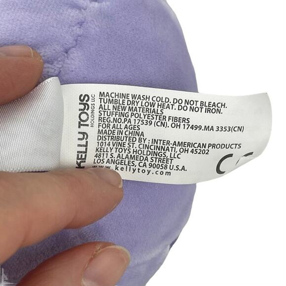 Squishmallows Kellytoy Purple Meadow the Spring Horse Spotted Farm Stuffed Pony - Picture 7 of 11